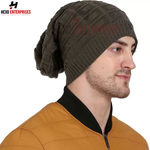 Gorro de gorro de calidad superior recién llegado, gorro de gorro profesional al mejor precio para invierno, fabricante de Pakistán, gorro de gorro para hombre - Product Image 6