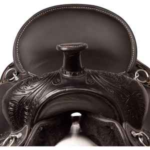 Selle anglaise occidentale en cuir durable de haute qualité pour la course de barils | Trail, plaisir et équitation de cow-boy | Équipement de pointe de cheval de qualité supérieure - Product Image 3