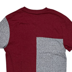 Vente chaude T-shirt bicolore pour hommes été mode col en v manches courtes 100% coton hommes t-shirts - Product Image 5