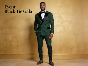 Traje de Etiqueta Marrón para Hombre, Cruzado, con Solapa de Satén Negro, Traje de Novio para Boda - Product Image 3