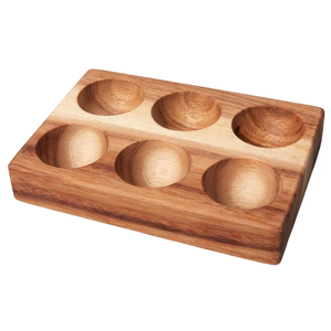 Design unique en bambou petit porte-oeufs plateaux à oeufs en bois écologique fait à la main à partir d'olive bois d'acacia naturel personnalisé de haute qualité - Product Image 1