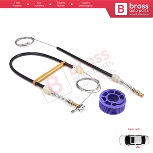 Kit de réparation de lève-vitre arrière gauche BWR5245 pour Phaeton 3D MK1 2002-2016 SWB (entreaxe court) 3D4839755 - Product Image 6