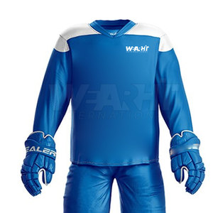 Meilleur prix, fourniture directe d'usine, service OEM, ensembles d'uniformes pour équipes de hockey sur glace pour adultes, 100% polyester - Product Image 5