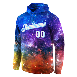 Personalizado nombre del equipo deportes sublimación impresa sudaderas con capucha hombres mujeres gimnasio entrenamiento al aire libre algodón mezclado con capucha - Product Image 2