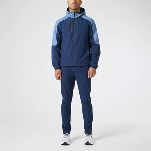 Nouvelle mode Ensemble de survêtements coupe-vent en nylon réfléchissant Sweat-shirt Streetwear deux pièces avec veste grande taille au design imprimé - Product Image 2