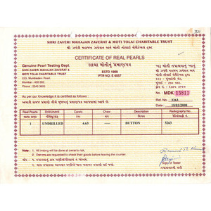 Perle de Basra 4,63 carats Perle d'eau douce naturelle blanche pour bijoux et fabrication de bijoux - Product Image 4