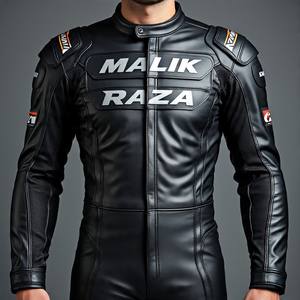 Traje de cuero de motocicleta de arranque de bajo costo por Malik Raza | Piel de vaca de alta durabilidad, parche/bordado personalizado - Product Image 3