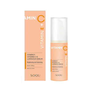 Crema Facial Iluminadora SOQU Synergy con Vitamina C+E, Hidratante, Calmante y Masajeadora, 250ml, KBeauty Coreana - Product Image 1