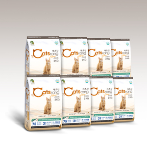 Nourriture sèche pour chats Catsrang Corée, riche en protéines, forte teneur en viande, digestion sensible, sacs de 2 kg, 5 kg, 18 kg, bon goût - Product Image 2