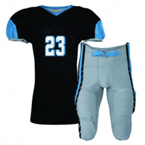 Uniforme de fútbol americano unisex con estampado personalizado, juego de manga corta de tela para torneos, sesiones de entrenamiento, servicios OEM disponibles - Product Image 1