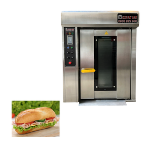 เตาอบพิซซ่าและแก๊ส8ถาดแบบหมุน1Hp 20KW/H เตาอบเบเกอรี่แบบดิจิตอล - Product Image 1