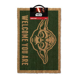 Star Wars Novelty Fumatte Yoda Pattern Welcome Home <b>Mat</b> - Product Image 1