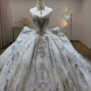 Robe <span class=keywords><strong>de</strong></span> mariée Jancember JJ126 scintillante en cristal, robe <span class=keywords><strong>de</strong></span> mariée perlée, robe <span class=keywords><strong>de</strong></span> bal à dos nœud, Vestido <span class=keywords><strong>De</strong></span> Novia, mariage <span class=keywords><strong>de</strong></span> <span class=keywords><strong>luxe</strong></span> style palais - Product Image 6