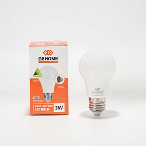 Bombilla LED Globo de 12W/15W/18W al por Mayor, SKD OEM, Cuerpo de Aluminio, Placa de Controlador, CRI83, 6500K/3200K, Base B22/E27, 98lm/W, Hecho en Vietnam - Product Image 1