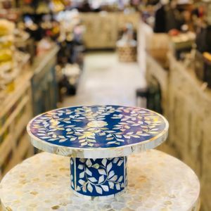 ถาดเค้กพร้อมขาตั้งประดับมุกของตกแต่งบ้านโดย faizacraft - Product Image 1