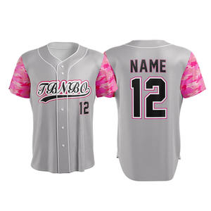 เสื้อกีฬาซอฟต์บอลแขนเสื้อระบายอากาศสไตล์ใหม่ใส่ได้ทั้งชายและหญิงเสื้อทีมออกแบบชื่อและตัวเลขได้ตามต้องการ - Product Image 1