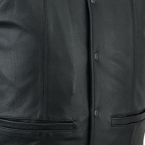 เสื้อกั๊กหนังวัวแท้สำหรับผู้ชาย สไตล์แฟชั่นไฮสตรีท ระบายอากาศได้ดีและกันลม เหมาะสำหรับฤดูหนาว ใส่ได้ทั้งชายและหญิง ทุกขนาด - Product Image 5