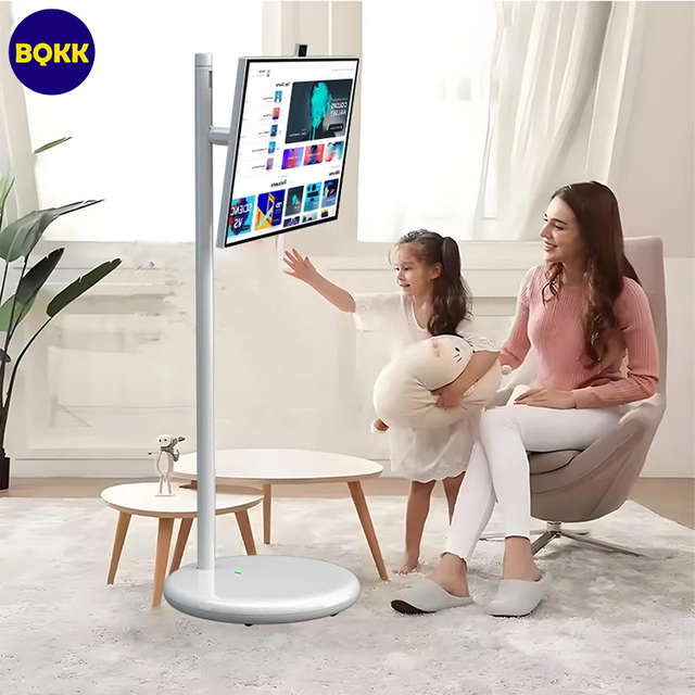27 Inch Interactive Monitor Screen Smart TV Android 13 Rechargeable Rollable Tv Touch Screens Portable Smart TV for Fitness