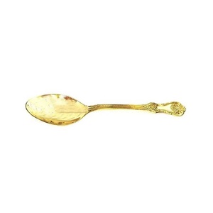 Cuchara de postre de latón de Venta caliente Cuchara de cena de diseño en relieve Cuchara hecha a mano de alta calidad con laca segura para alimentos a bajo precio - Product Image 2