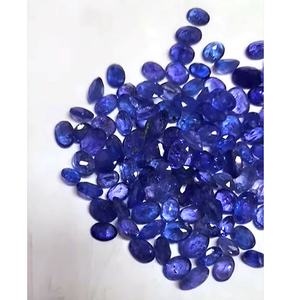 US $117 Cuentas sueltas de tanzanita natural de alta calidad, 144 Uds., 7x5mm, 8x6mm, 9x7mm, faceta ovalada, 105cts, lote, forma de pera azul, 8mm de altura - Product Image 3