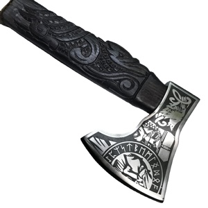 Wholesale Customized OEM ODM PRESTIGE BLADES Industrial Tomahawk Damascus Steel <b>Axe</b> Ash Wood <b>Handle</b> Leather Sheath 1 Year Custom - Product Image 6