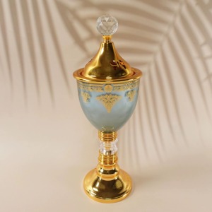 Brûleur d'encens de luxe en résine et métal fait à la main Brûleur d'encens design Cadeaux de pendaison de crémaillère - Product Image 5