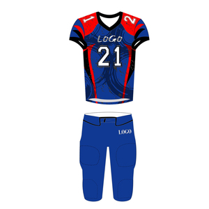 Uniforme de football américain pour adultes, manches courtes, design personnalisé imprimé, prix compétitif, service OEM - Product Image 1
