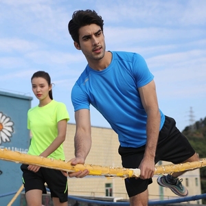 Camiseta Lisa personalizada para gimnasio para hombre, ropa deportiva de verano para hombre, Camiseta deportiva ajustada con cuello redondo para correr para hombre - Product Image 4