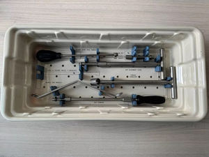 Ensemble d'instruments pour la chirurgie de la colonne vertébrale, système spinal, produit médical Cross, ensemble d'instruments pour adultes, approuvé CE ISO, Narham Enterprises - Product Image 4