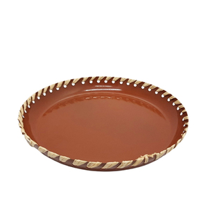 Plateau de service rond en bois au design élégant, plateau de service pour le dîner, plateau de service pour les collations, plat de service et plateau faits à la main, personnalisés - Product Image 4