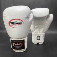 Guantes de Kick Boxing Profesionales TWINS de Alta Calidad, Personalizables, con Acolchado Grueso de 4 Capas, Transpirables, de Cuero Genuino, Dedos Completos