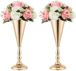 Florero moderno de decoración del hogar para decoración del hogar jarrones decorativos de Metal para flores centrales de mesas - Product Image 1