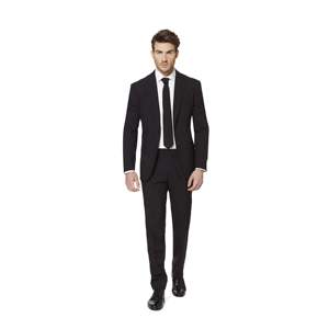 Abito da uomo OppoSuits Black Knight slim fit con chiusura a bottoni, monopetto o doppiopetto, taglia 42, stile sposo, in tessuto pettinato - Product Image 2
