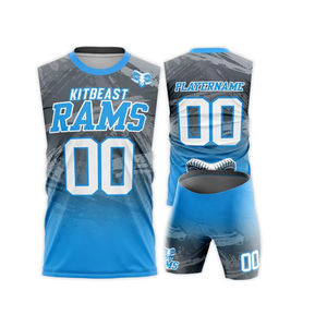 7 En 7 Conjunto de compresión sublimada Jerseys 7v7 Uniforme de fútbol Paquete personalizado Oferta Mariscal de campo Bandera de entrenamiento Uniforme de fútbol - Product Image 5