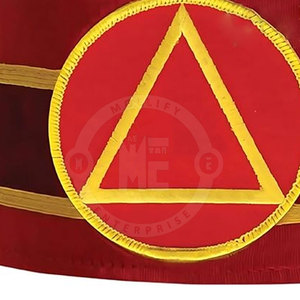 Chapeau ajustable élégant et confortable en tissu de qualité, design d'inspiration traditionnelle, détail décoratif personnalisé, doré, pour fête - Product Image 2