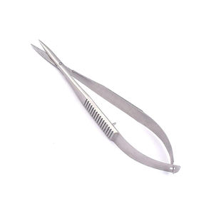 Tijeras de resorte de color negro y plateado hechas con acero inoxidable alemán Tijeras de resorte para cutículas de manicura - Product Image 4