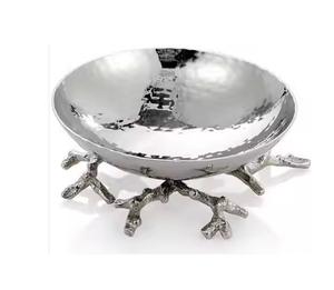 Cuenco redondo de Metal de diseño único de calidad superior con soporte de flores doradas, cuenco para servir ensalada de comida para decoración de mesa de comedor - Product Image 6