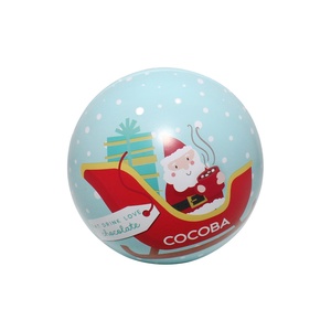 S Christmas Cartoon Tinplate Ball Candy <b>Box</b> Can with Customized Logo Model G1201 for Food Candies <b>Sweets</b> Gift Packaging - Product Image 1