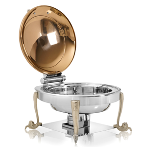 Nuevo juego de platos de frotamiento de acero inoxidable con calentador eléctrico o de combustible platos de frotamiento calentador de alimentos usado estufas de buffet suministros de boda - Product Image 6