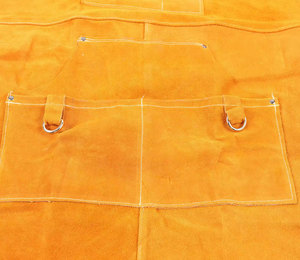 Delantal de cuero dividido reflectante de alta calidad, chaleco dividido de vaca resistente al calor, mejor precio, nuevo producto - Product Image 2