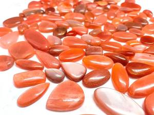 Vente en gros naturel Orange soleil pierre Cabochon Unique mélange forme bijoux création cabochon en vrac - Product Image 5