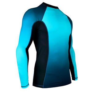Pas cher Prix Surf & Maillots De Bain Rashguards Hommes Tissu Doux À Séchage Rapide Manches Longues Multi Panneau Arts Martiaux Porter Rash Guard Mâle - Product Image 3