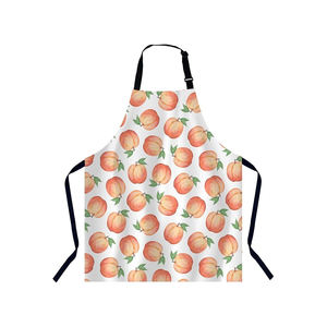 Gran oferta de delantales de Chef personalizados 100% algodón sin mangas estilo babero delantales de cocina con logotipo impreso - Product Image 4