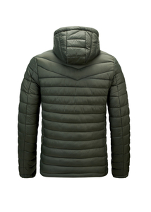 Chaqueta Acolchada con Capucha para Hombre de Lujo, Ligera, Cálida, Cortavientos, Transpirable, 100% Fibra de Bambú para Senderismo, Viajes y Uso Casual al Aire Libre - Product Image 3