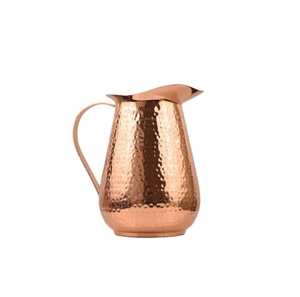 Jarra personalizada de mesa de alta calidad de cobre puro de metal para agua Jarra usada de alta calidad para el hogar - Product Image 1