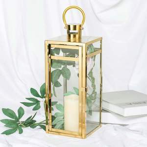 Elegante linterna de latón antiguo de nuevo aspecto para hogares modernos con un toque de encanto vintage - Product Image 1