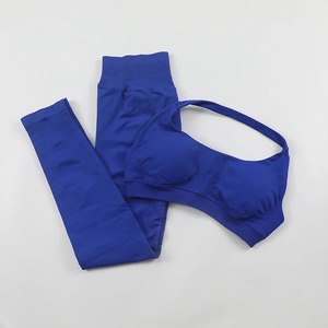 2PCS Seamless Women Yoga Set Workout Sportswear Gym Clothing Fitness Long Sleeve Crop <b>Top</b> High <b>Waist</b> Leggings Sports Suits - Product Image 6