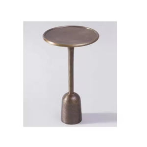 Mesa auxiliar de aluminio fundido plateado Estilo de diseño tradicional para el hogar moderno Soporte de planta para sala de estar Dormitorio Azora Industries - Product Image 5