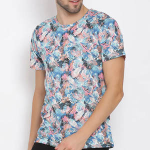 Cómoda camiseta de sublimación impresa de alta calidad suelta 100% algodón colección de verano camiseta de sublimación para hombres - Product Image 2