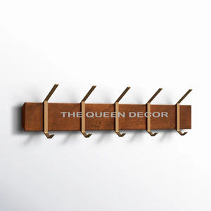 Vente chaude Moderne Antler Aluminium Métal Mur Cintre Noir Finition Décoratif Monté Crochets pour Suspendre Mur Décoratif En Gros - Product Image 5